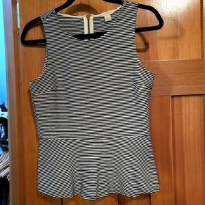 J.Crew Factory poplin peplum top